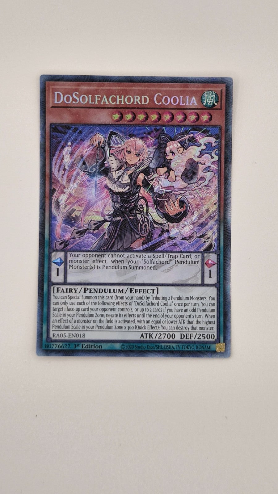 DoSolfachord Coolia RA05-EN018 Platinum Secret Rare 1st Ed NM Yu-Gi-Oh!